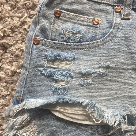 ONE TEASPOON low waist denim Jean shorts - Picture 4 of 9